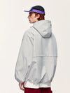 Windbreaker Jacket in Light Grey Color 3