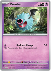 [Collector Troves] Pokemon Scarlet & Violet Paldean Fates Woobat Card