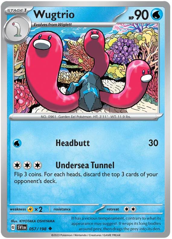 Pokemon Scarlet & Violet Wugtrio Card