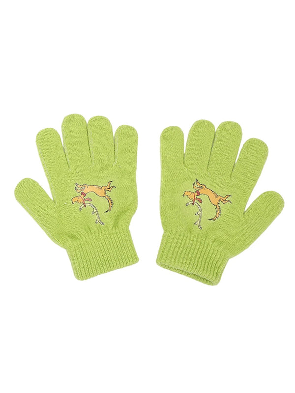 [YOUTH SIZING] Dr. Seuss The Grinch Youth Beanie and Gloves Set 6