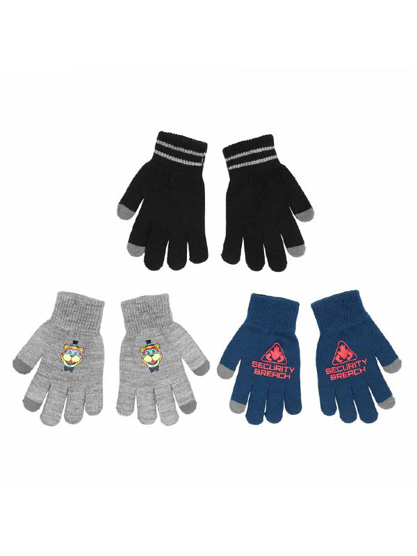 [YOUTH SIZING] Five Nights at Freddy's Knit Glove 3-Pack Set