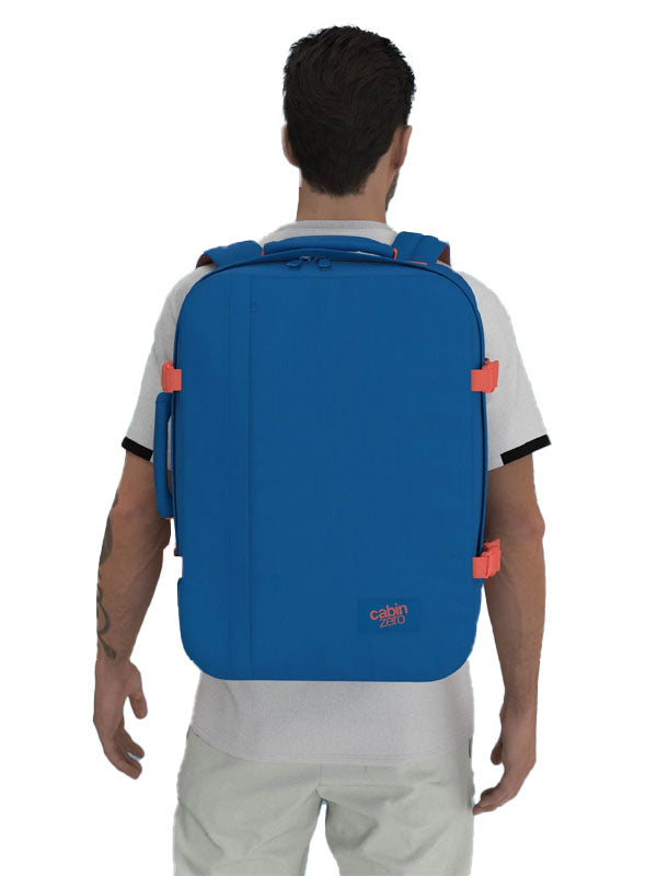 Cabinzero Classic Backpack 44L in Capri Blue Color 11