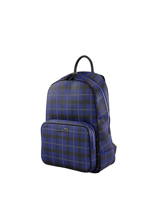 harmont&blaine Blue Plaid Backpack