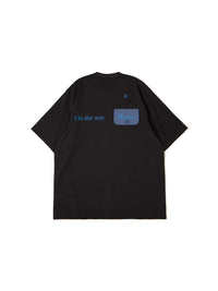HUTCH ASAP Flip Side Tee “On the way” in Barely Black Color