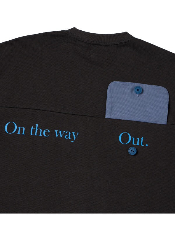 HUTCH ASAP Flip Side Tee “On the way” in Barely Black Color