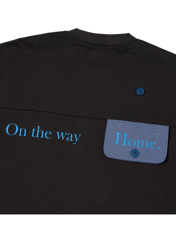HUTCH ASAP Flip Side Tee “On the way” in Barely Black Color