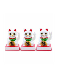 Rude Fortune Cat Figurine with Movable Arms