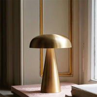 Mushroom Table Lamp – Cordless Rechargeable LED with 3-Level Touch Dimmer