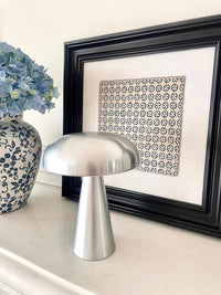 Mushroom Table Lamp – Cordless Rechargeable LED with 3-Level Touch Dimmer