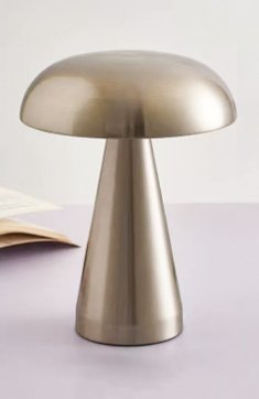 Mushroom Table Lamp – Cordless Rechargeable LED with 3-Level Touch Dimmer