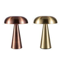 Mushroom Table Lamp – Cordless Rechargeable LED with 3-Level Touch Dimmer