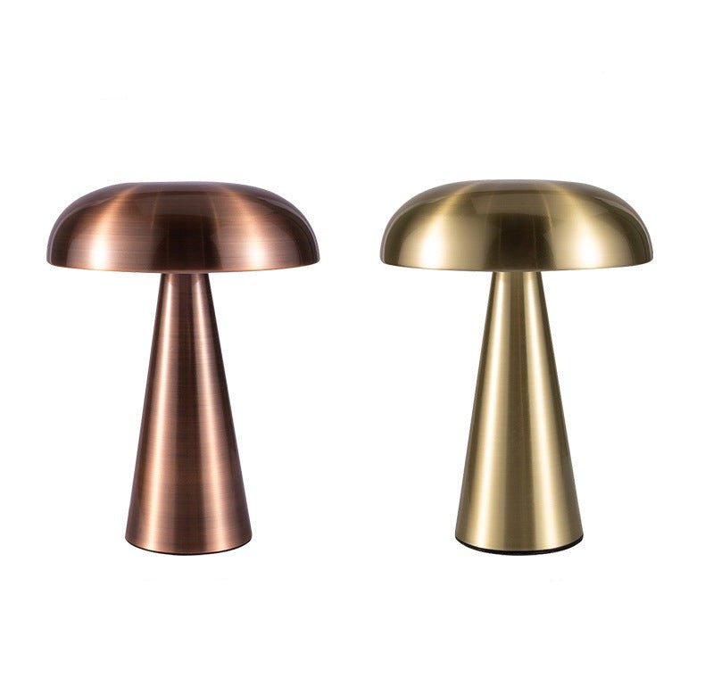 Mushroom Table Lamp – Cordless Rechargeable LED with 3-Level Touch Dimmer