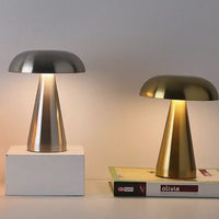Mushroom Table Lamp – Cordless Rechargeable LED with 3-Level Touch Dimmer