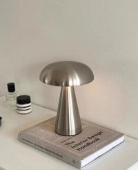 Mushroom Table Lamp – Cordless Rechargeable LED with 3-Level Touch Dimmer