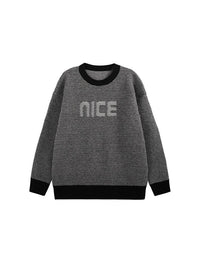 "nice" Sweater in Grey Color 