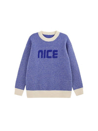 "nice" Sweater in Blue Color