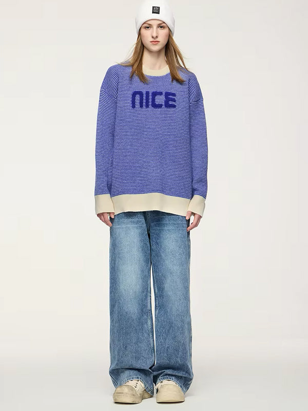 "nice" Sweater in Blue Color 2