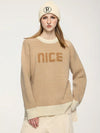 "nice" Sweater in Khaki Color 2