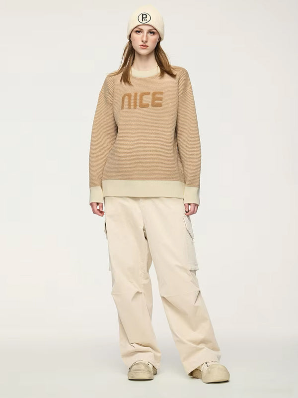 "nice" Sweater in Khaki Color 4