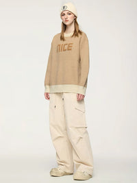 "nice" Sweater in Khaki Color 5