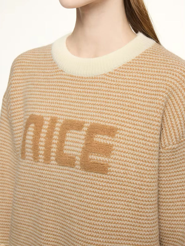 "nice" Sweater in Khaki Color 7