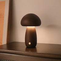 Wood Carved Mushroom Night Light – Beech & Walnut