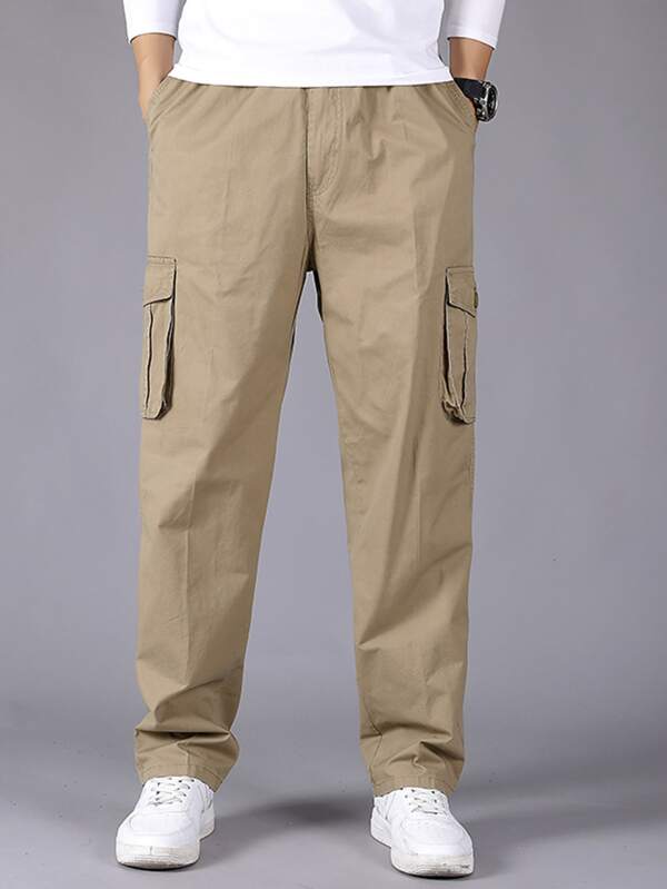 Pocket Cargo Pants in Khaki Color 2