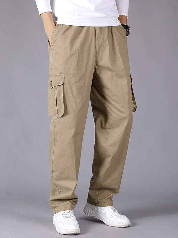 Pocket Cargo Pants in Khaki Color