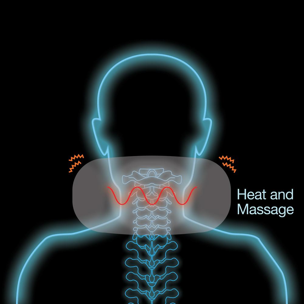 Travelmall Multi-Functional Massage & Heat Pillow With Patented Pump