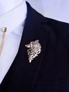 Antique Bronze Plated Wolf Brooch 2