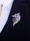 Antique Silver Plated Wolf Brooch 3