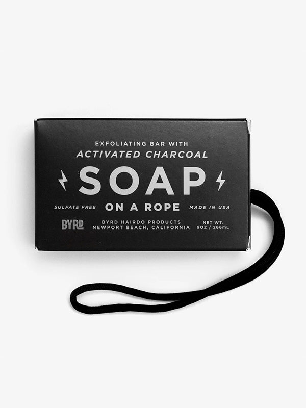 Bryd Charcoal Exfoliating Soap On a Rope