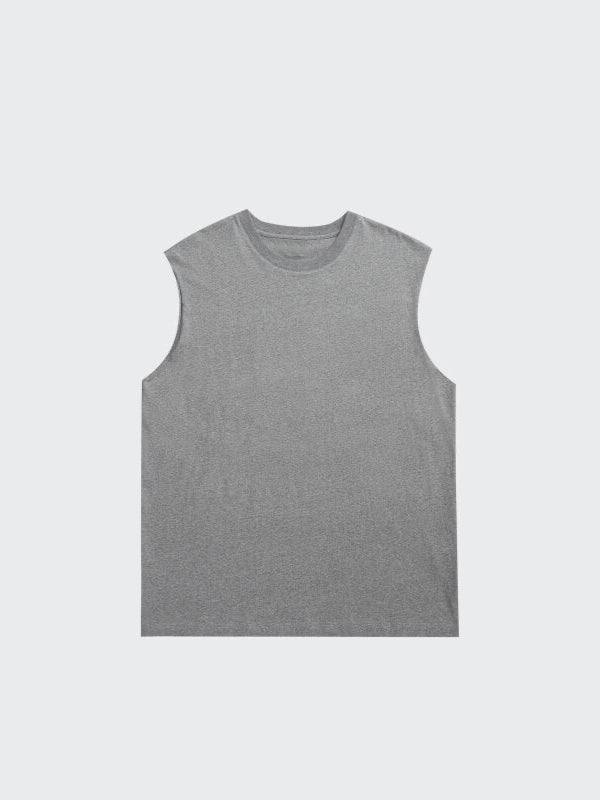 Basic Sleeveless Top in Grey Color 2