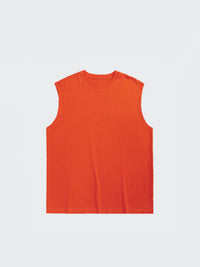 Basic Sleeveless Top in Orange Color 3