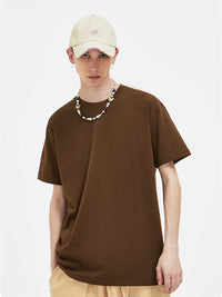 Basic T-Shirt in Brown Color