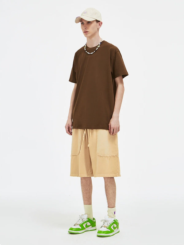 Basic T-Shirt in Brown Color 3