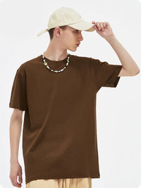 Basic T-Shirt in Brown Color 2