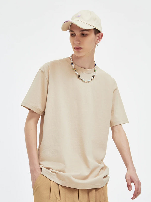 Basic T-Shirt in Sand Color 2