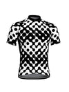 Black And White Print Short Sleeve Cycling Jersey