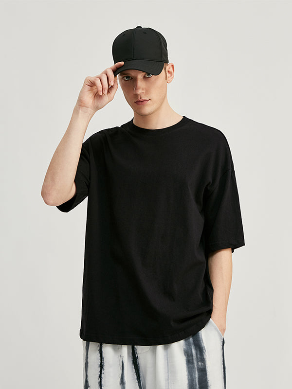 Black Basic Oversized T-Shirt 2