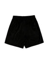 Black Corduroy Shorts with Green Side Panel 2