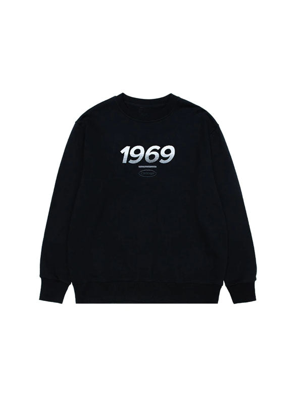 Black Gradient Embroidered 1969 Concept Sweater