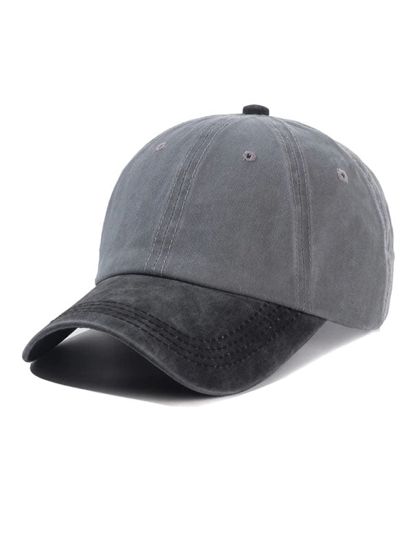 Black Grey Two Tone Color Cap
