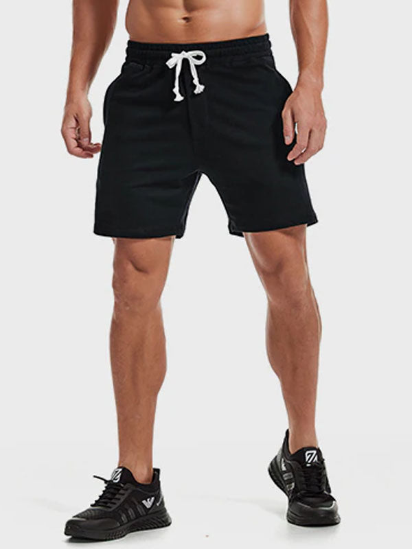 Mens black 2025 jogger shorts