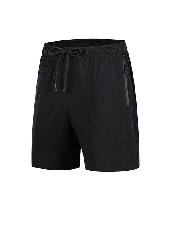 Black Zipper Pocket Shorts 3