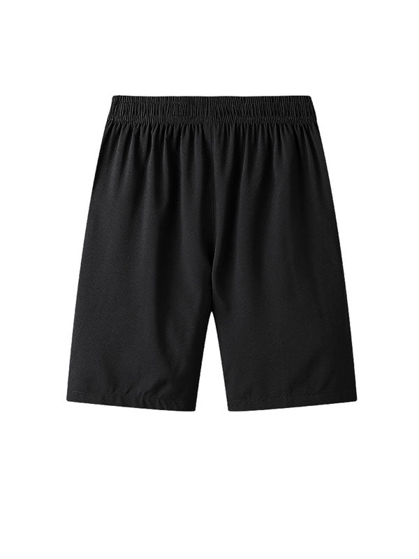 Black Zipper Pocket Shorts 2