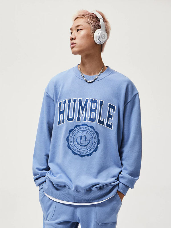 Blue Humble Embroidered Sweater 2