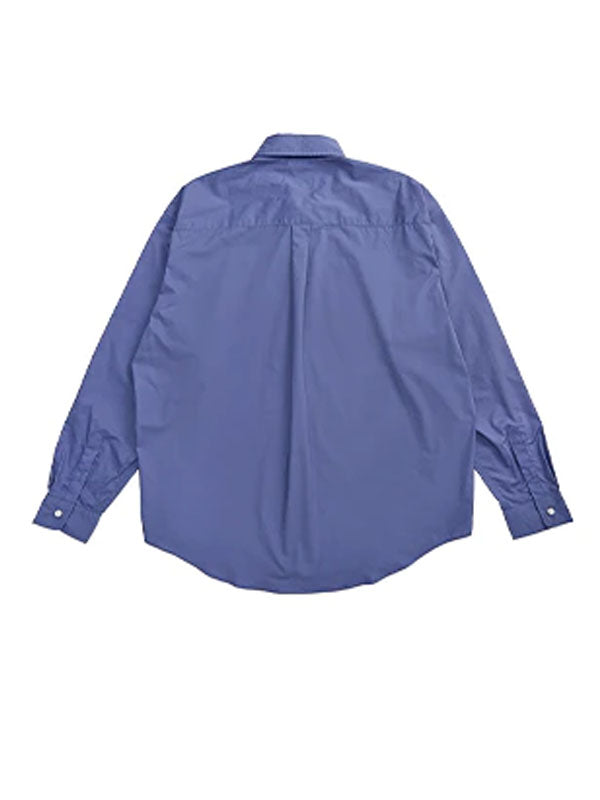 Blue Oversized Long Sleeve Shirt 2