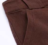 Brown Loose Straight Cargo Pants 8