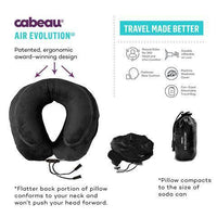 Cabeau Air Evolution™ Inflatable Neck Pillow in Slate Grey Color 7